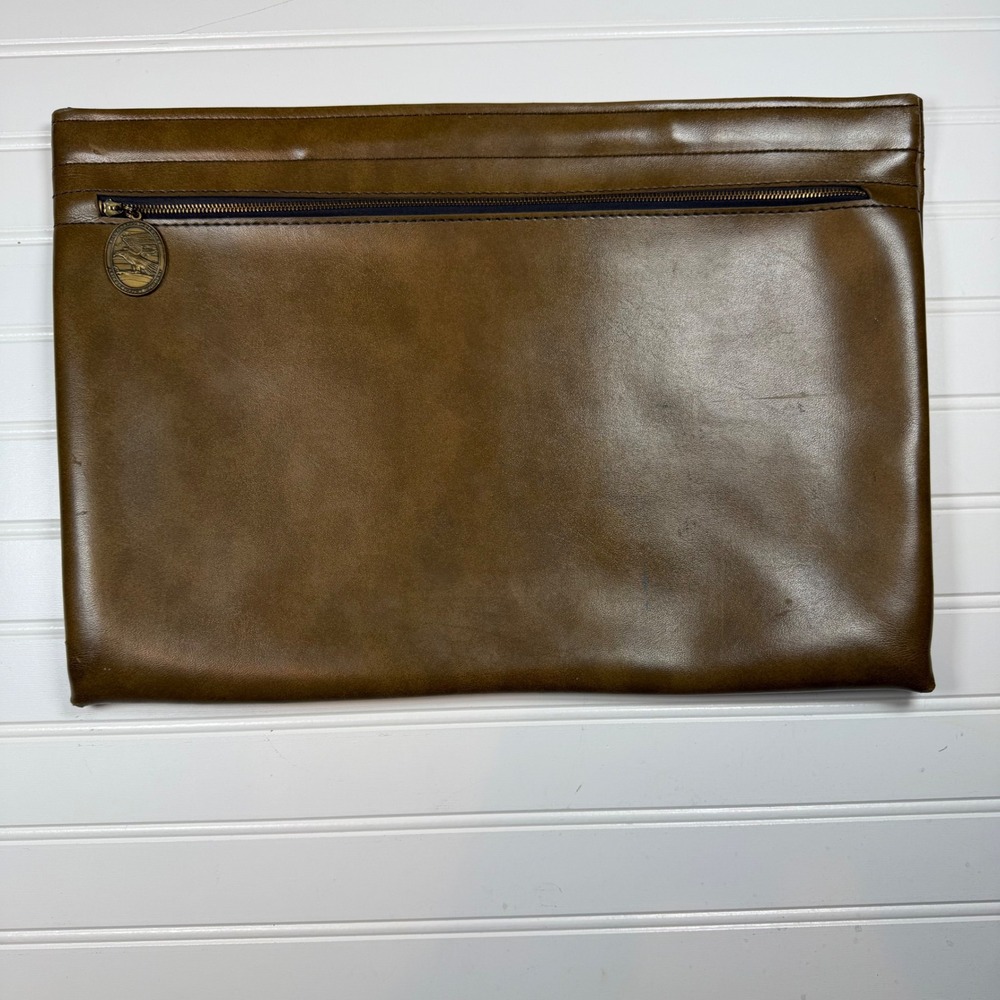 Vtg Hazel McDonnell Douglas‎ Astronautics Co Leather Portfolio Case Document Bag